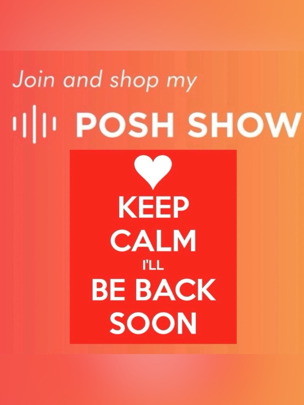 Like this listing to be notified when I go live!